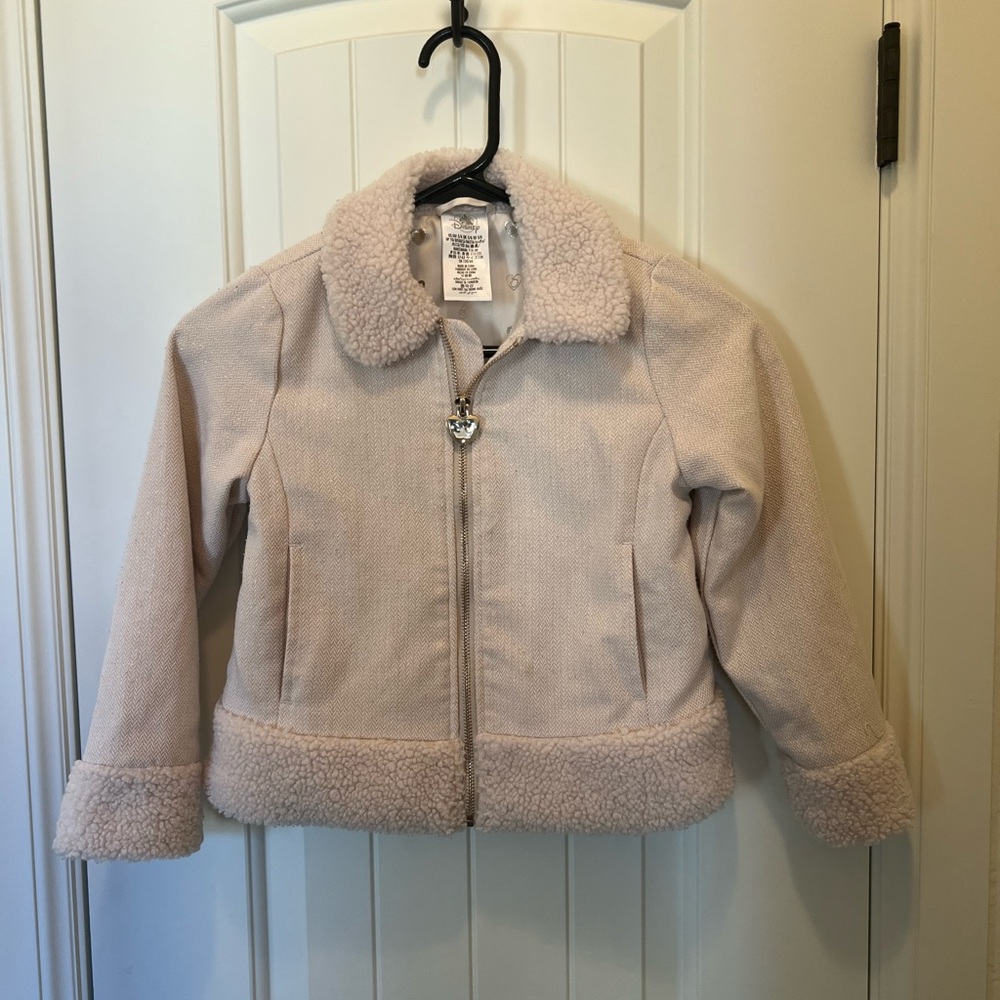 Girl’s Disney Princess Bomber Jacket. Size 5/6